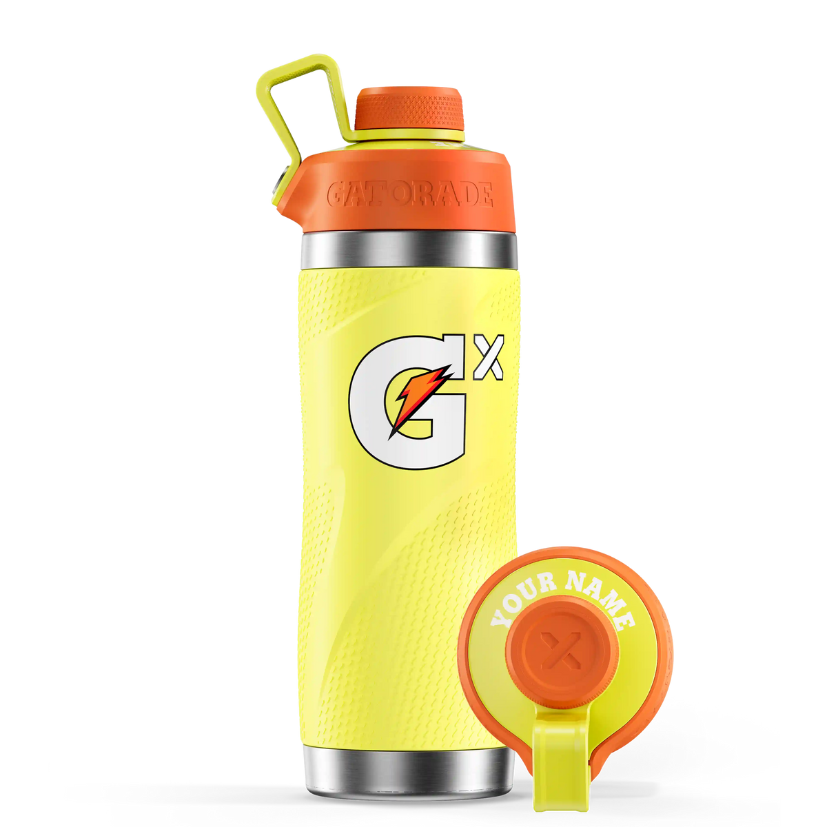 Gx Stainless Steel Bottle Neon Blue Bottle