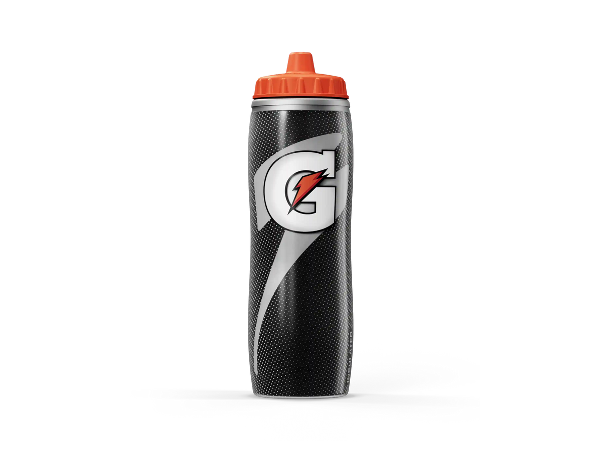 Insulated Squeeze Water Bottle Black Bottle