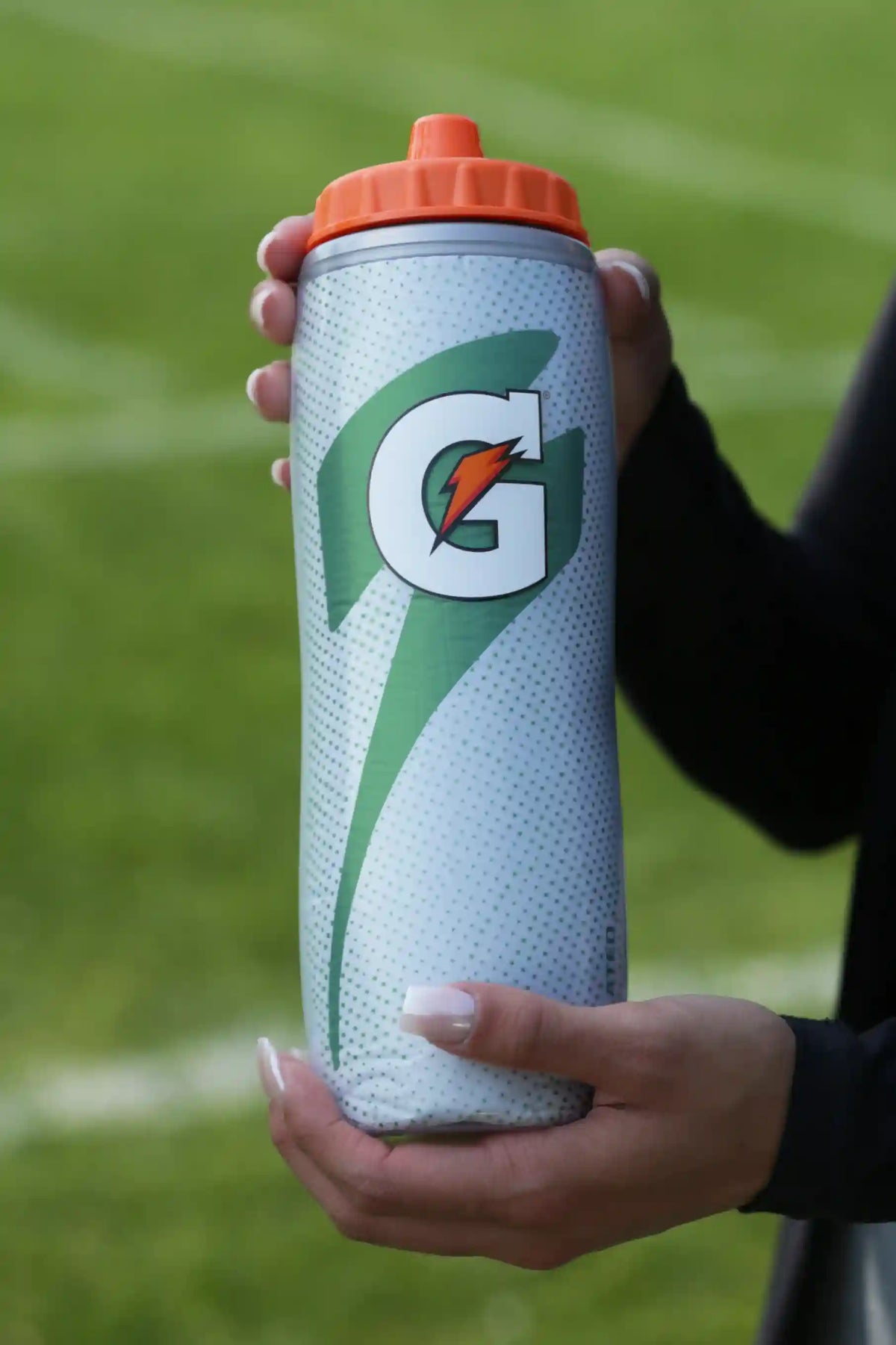 Insulated Squeeze Water Bottle Silver Bottle