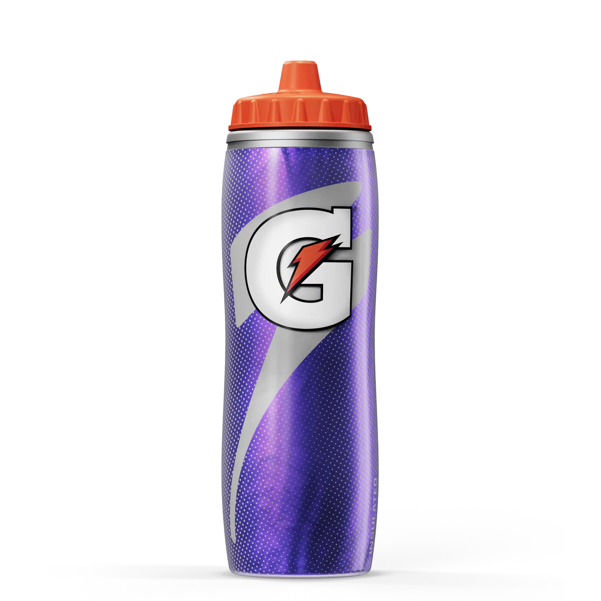 Insulated Squeeze Water Bottle Silver Bottle