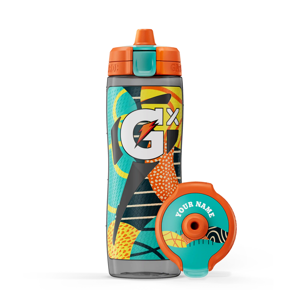 Gx Patterned Water Bottle - Shadow Green Bottle