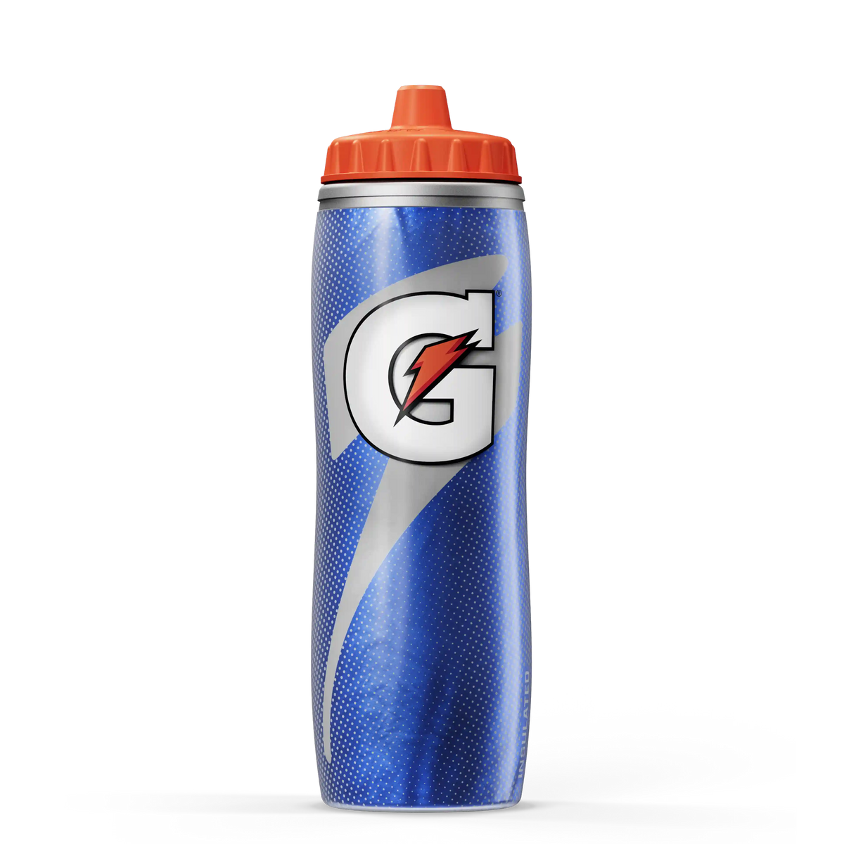 Insulated Squeeze Water Bottle Silver Bottle