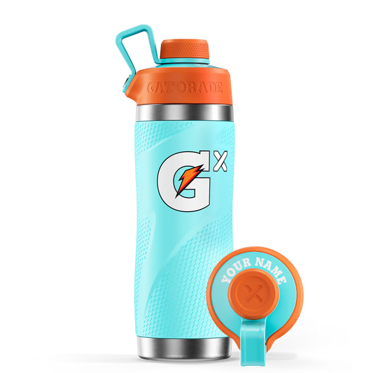 Gx Stainless Steel Bottle Neon Blue Bottle