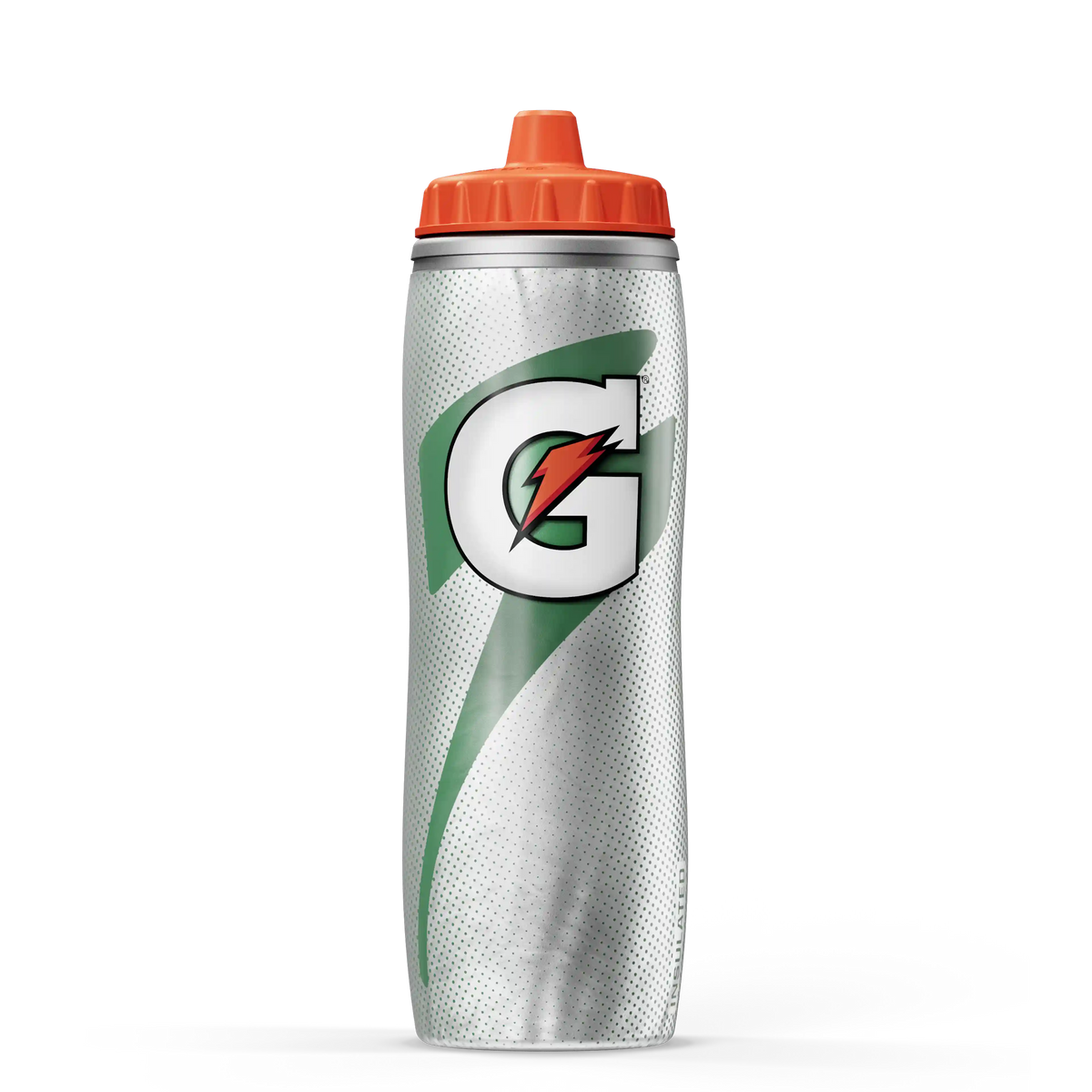 Insulated Squeeze Water Bottle Silver Bottle